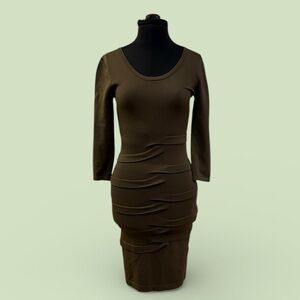 Elegant Olive Bodycon Dress